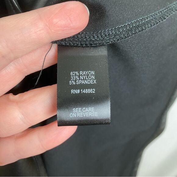 Torrid Black Faux Leather Skater Dress Sz.4 - Picture 14 of 16